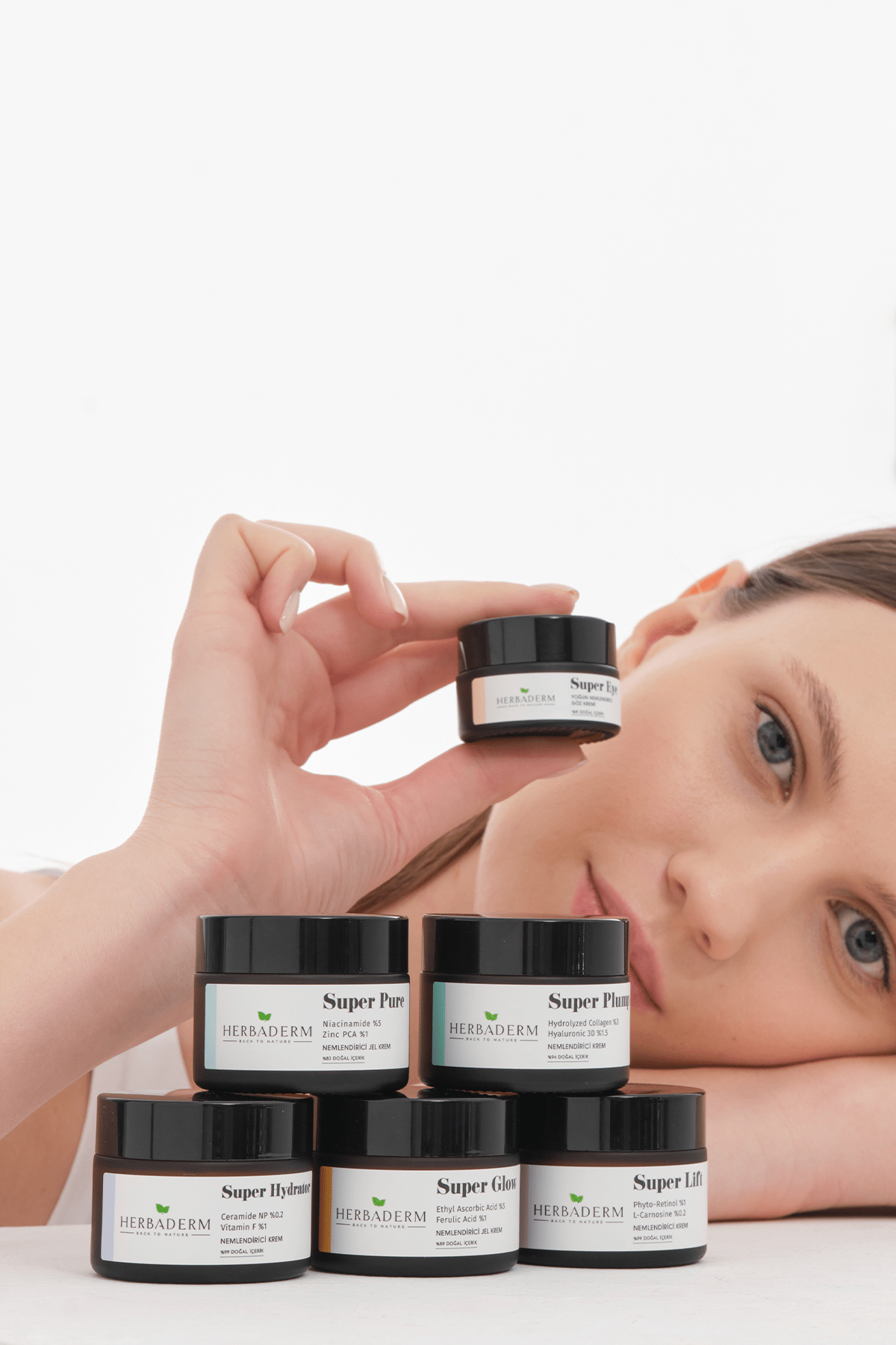 Herbaderm Sıkılaştırıcı, Leke Oluşumuna Karşı Mavi Işık Koruma Sağlayan Nemlendirici Krem SUPER LIFT Phyto-Retinol %1 ( Bakuchiol )  + L-Carnosine %0.2 %99 Doğal İçerik