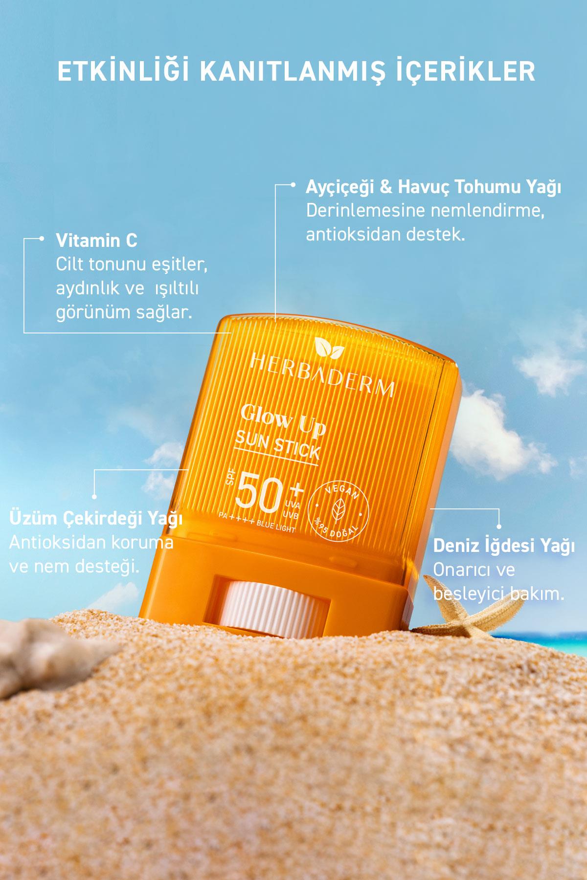 Herbaderm Stıck Güneş Koruyucu SPF 50+ Leke Karşıtı & Aydınlatıcı 19 gr