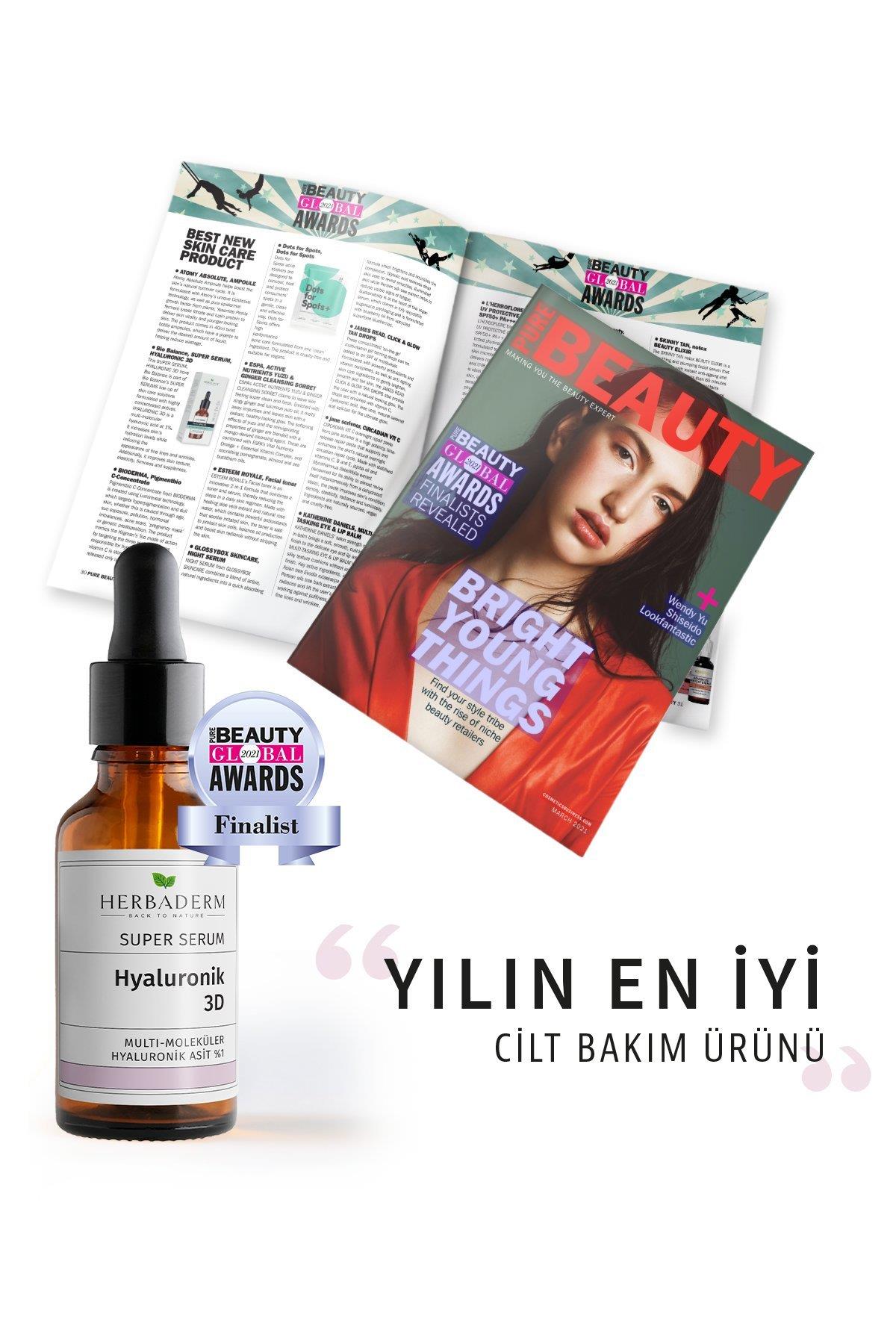 Herbaderm Süper Serum (Hyaluronik Asit 3D %1) Nemlendirici 30 Ml
