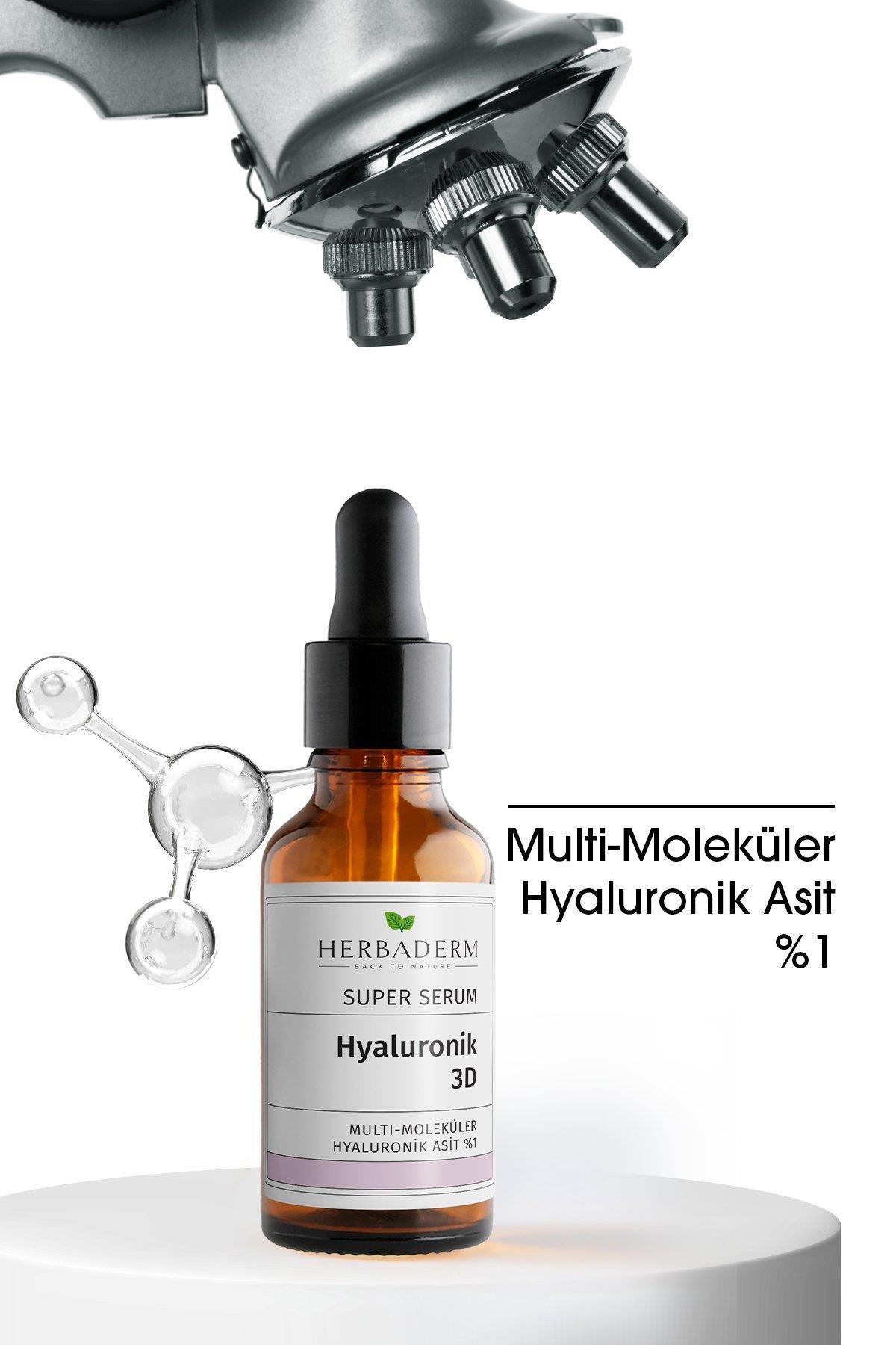 Herbaderm Süper Serum (Hyaluronik Asit 3D %1) Nemlendirici 30 Ml