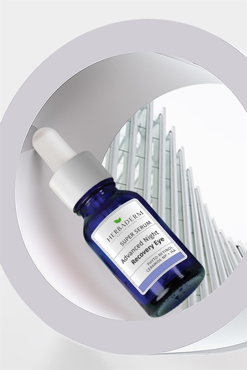 Herbaderm Süper Serum Sıkılaştırıcı, Kırışıklık Karşıtı, Aydınlatıcı Yoğun Onarıcı Göz Çevresi Gece Serumu 20 ML Phyto-Retinol ( Bakuchiol )  + Ceramide Np + Hyaluronik Asit %99 Doğal İçerik 20 Ml