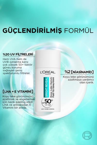 LO.SKIN BRIGHT REVEAL KREM SPF NİACAMİDE 50 ML