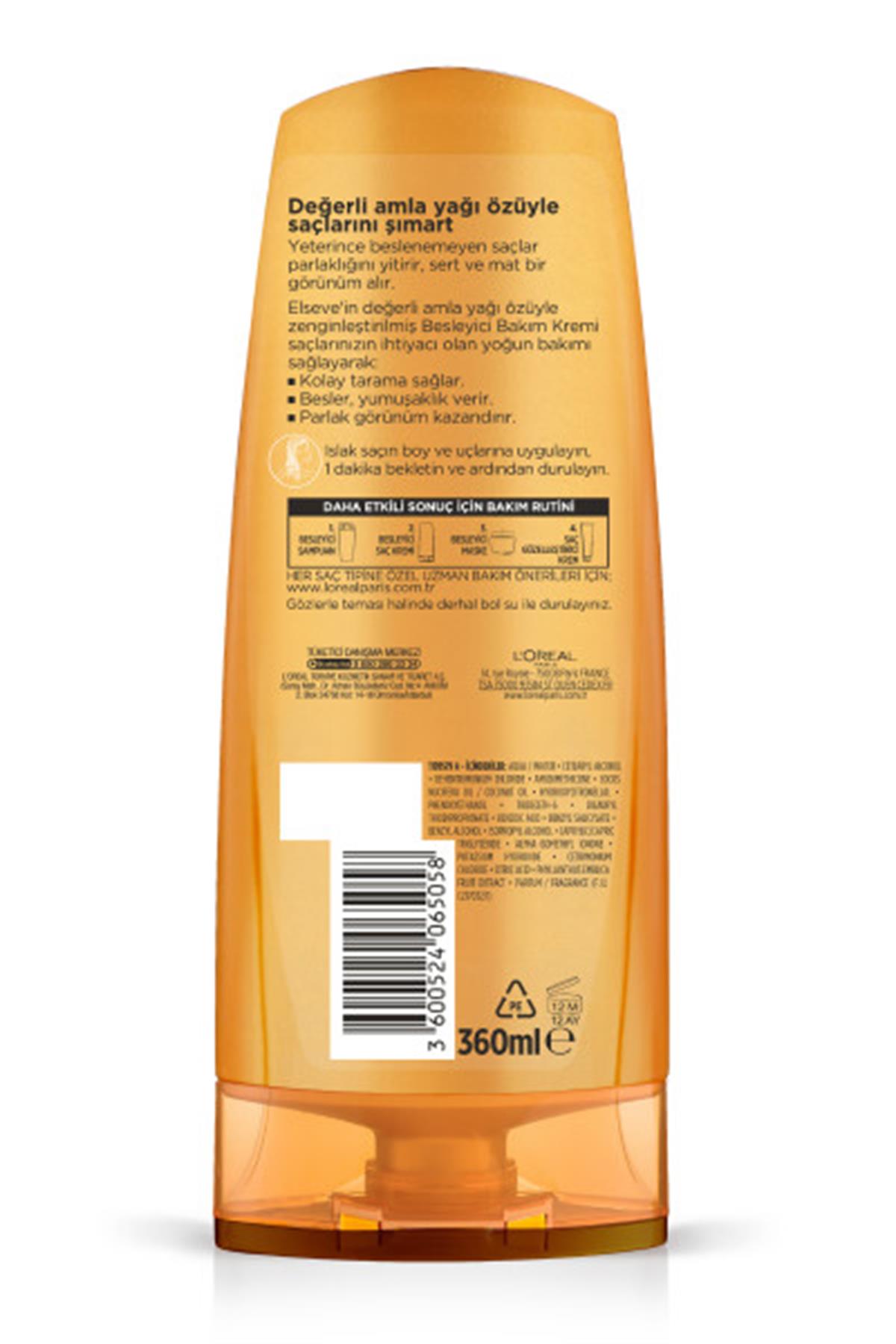 L'Oréal Paris Elseve 6 Mucizevi Yağ Besleyici Saç Kremi 360 Ml