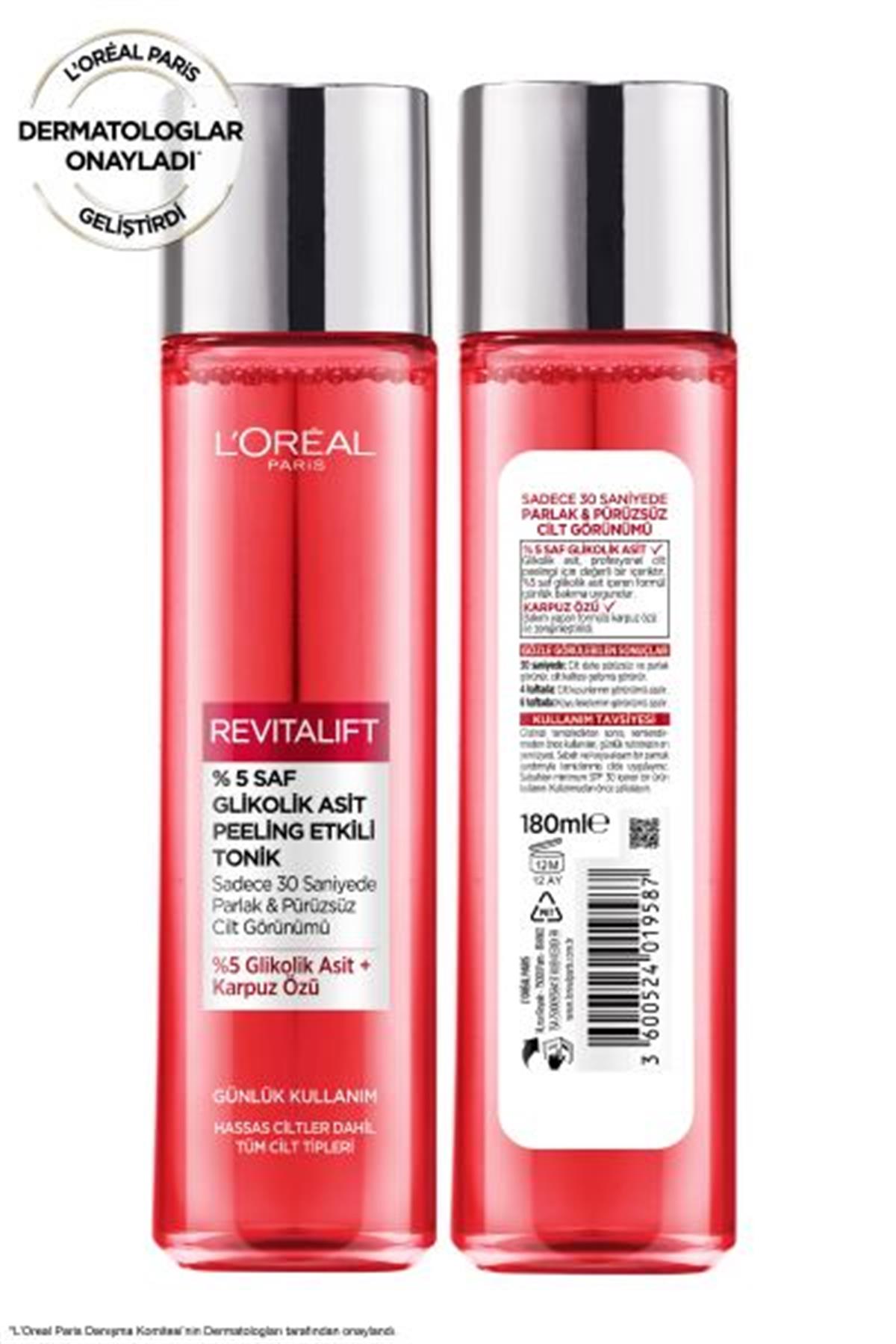L'oréal Paris Revitalift %5 Saf Glikolik Asit Peeling Etkili Tonik