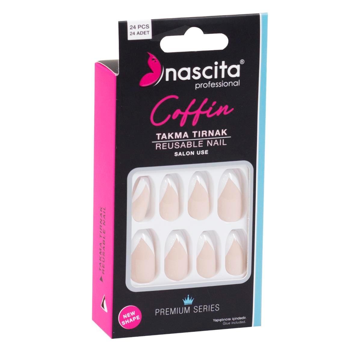 Nascita 24lü Renkli Takma Tırnak Coffin - 144