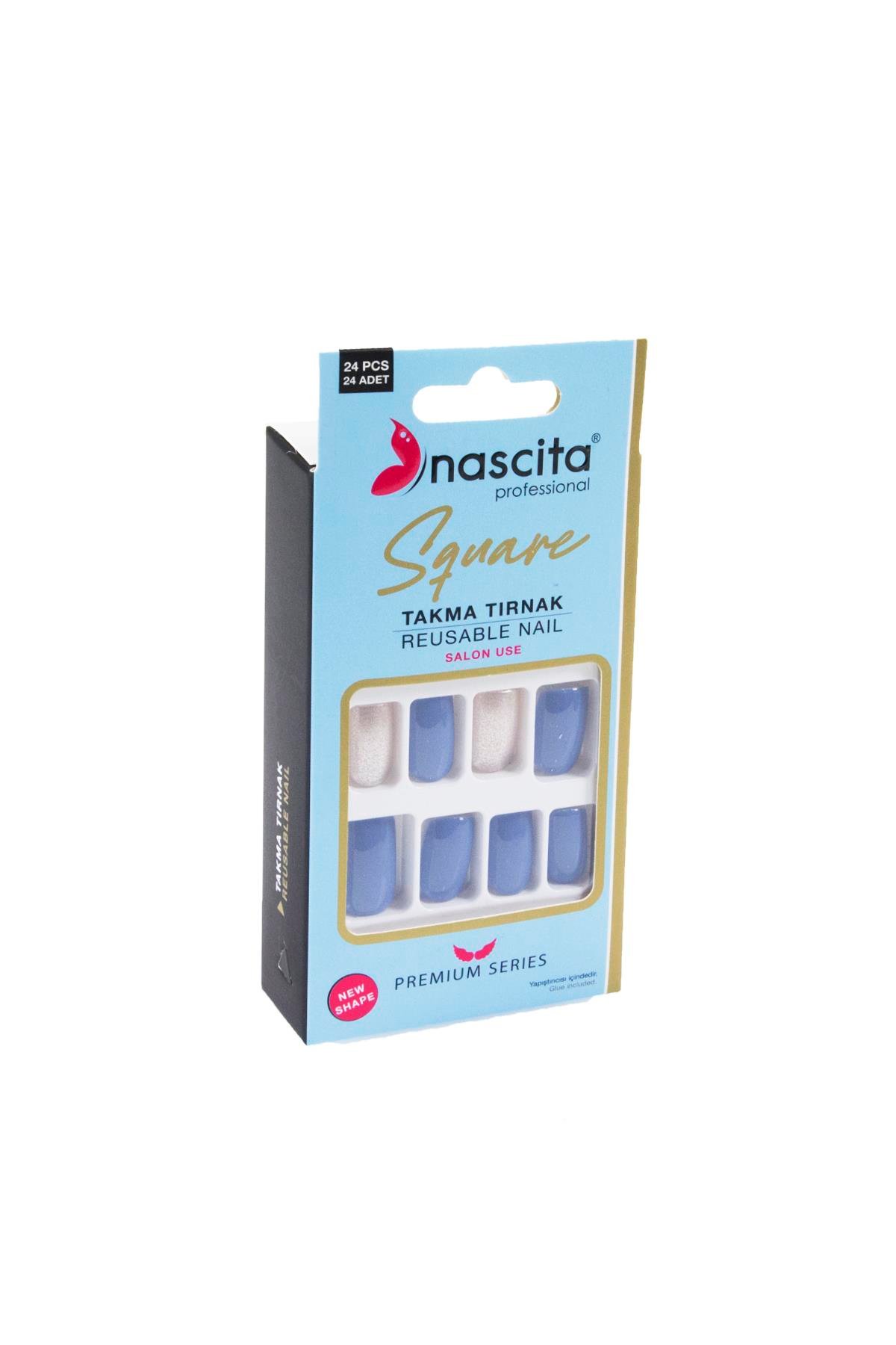 Nascita 24lü Renkli Takma Tırnak Square - 161