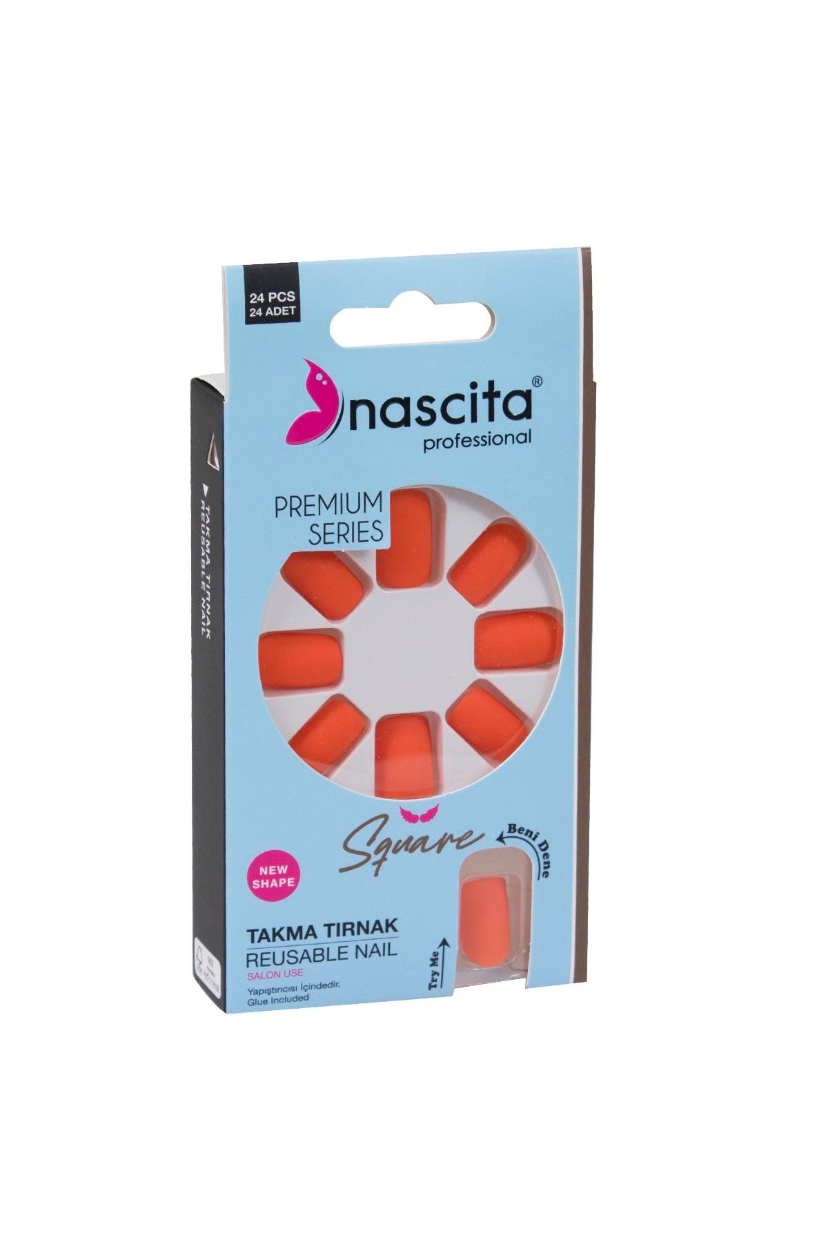 Nascita 24lü Renkli Takma Tırnak Square - 159