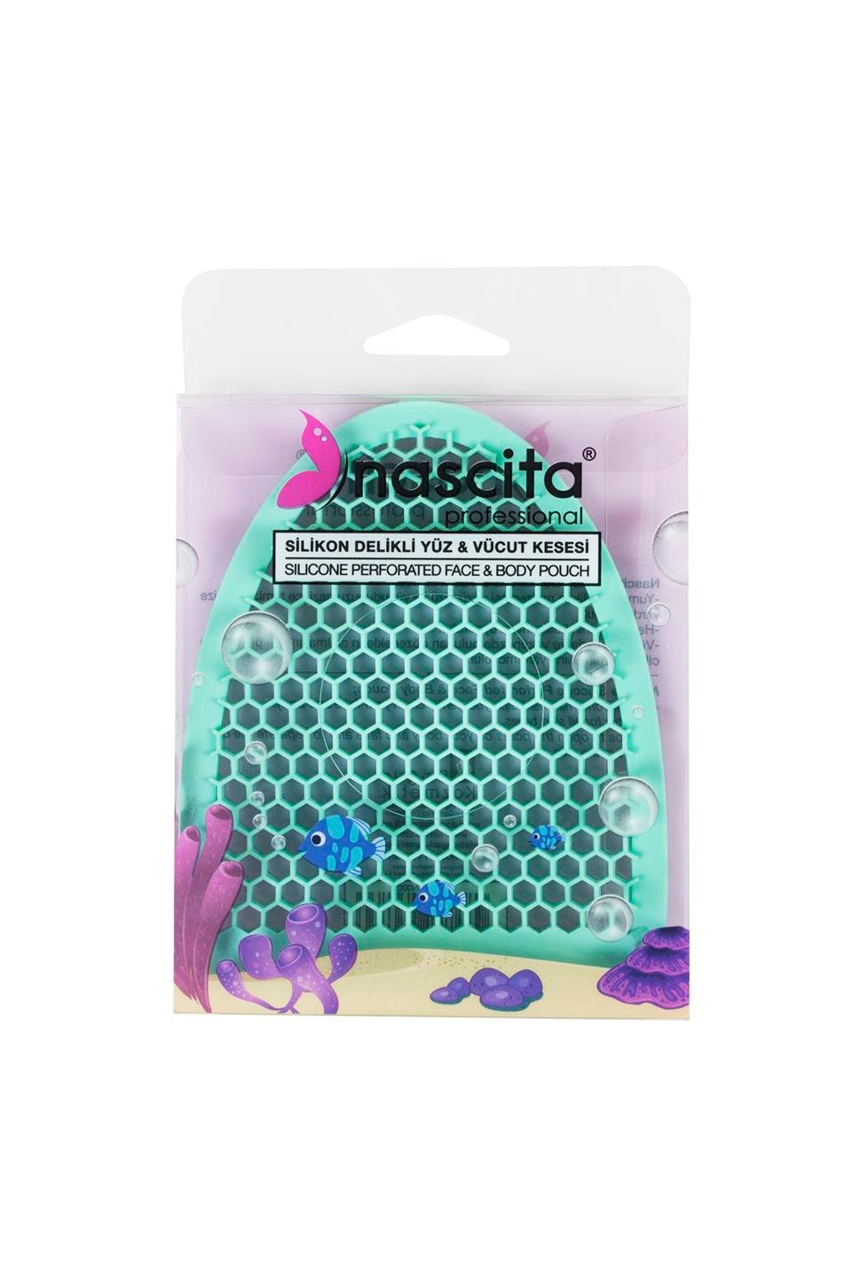 Silikon delikli yüz ve vücut kesesi