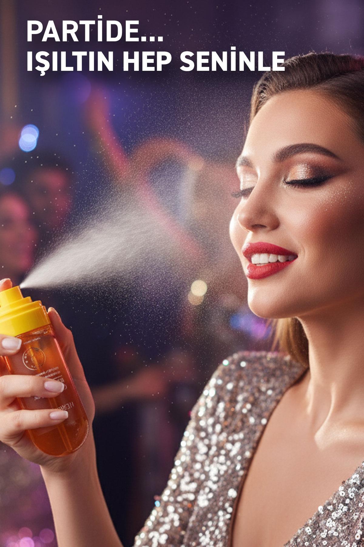 Ultra Güçlü Aydınlatıcı C Vitamini Mist Serum, Makyaj Altına/Üstüne 80 ml