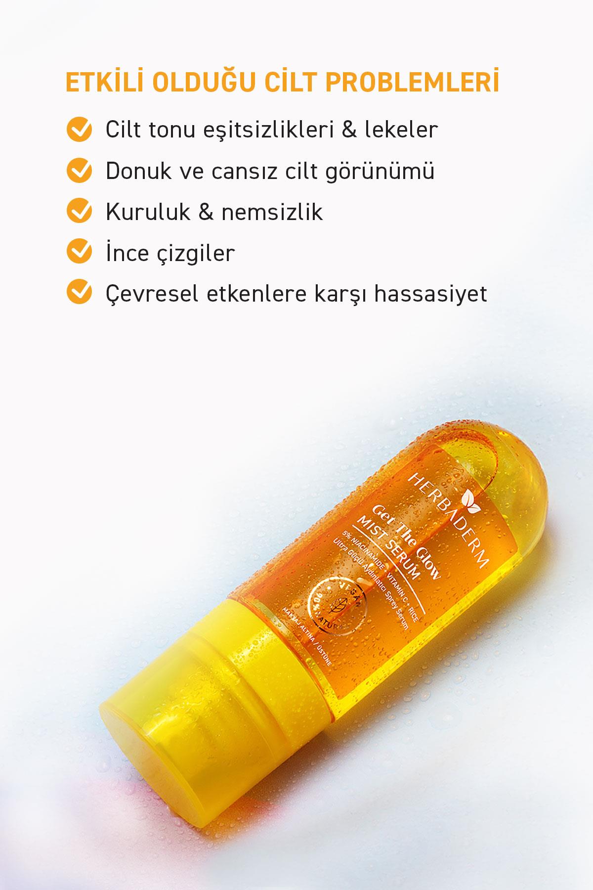 Ultra Güçlü Aydınlatıcı C Vitamini Mist Serum, Makyaj Altına/Üstüne 80 ml