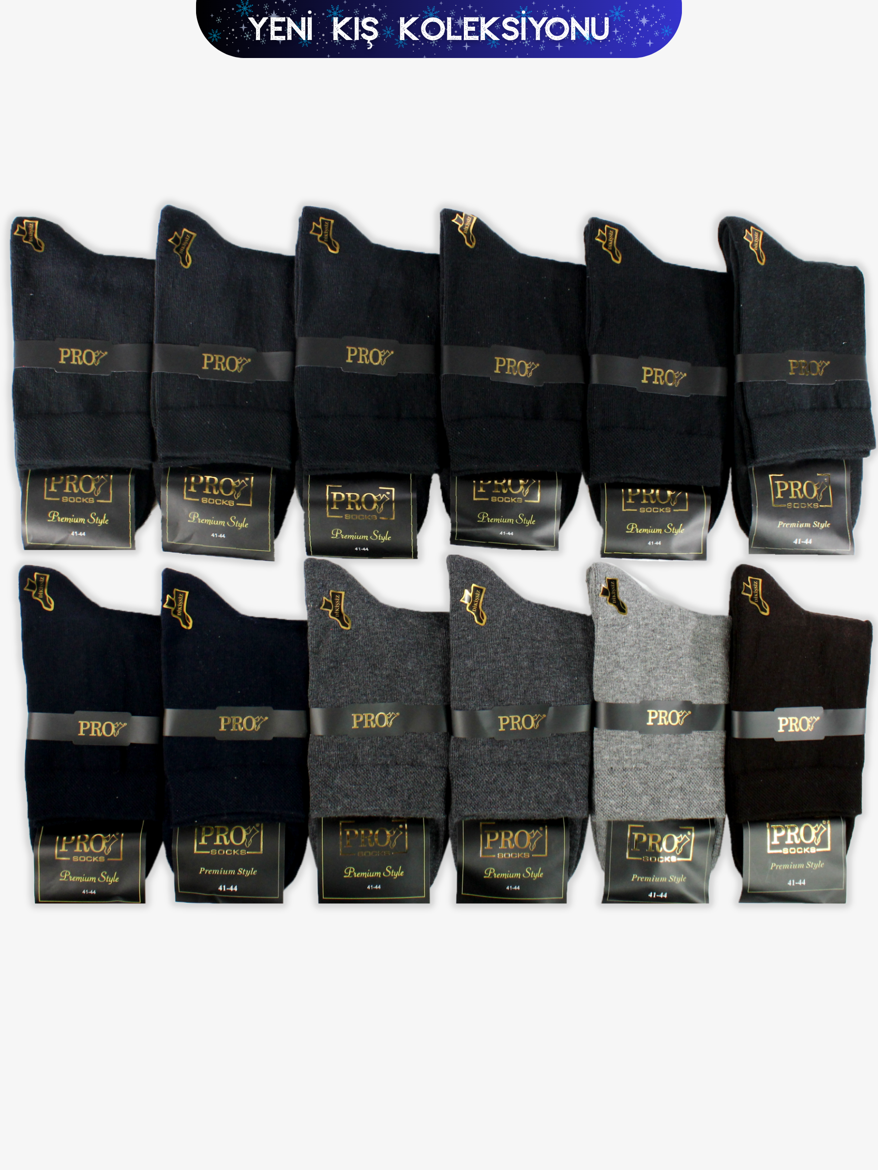 15454PRO FABRİKAAvcılar Penye Pamuk Kışlık Kısakonç Rahat  Erkek 12'li Çorap