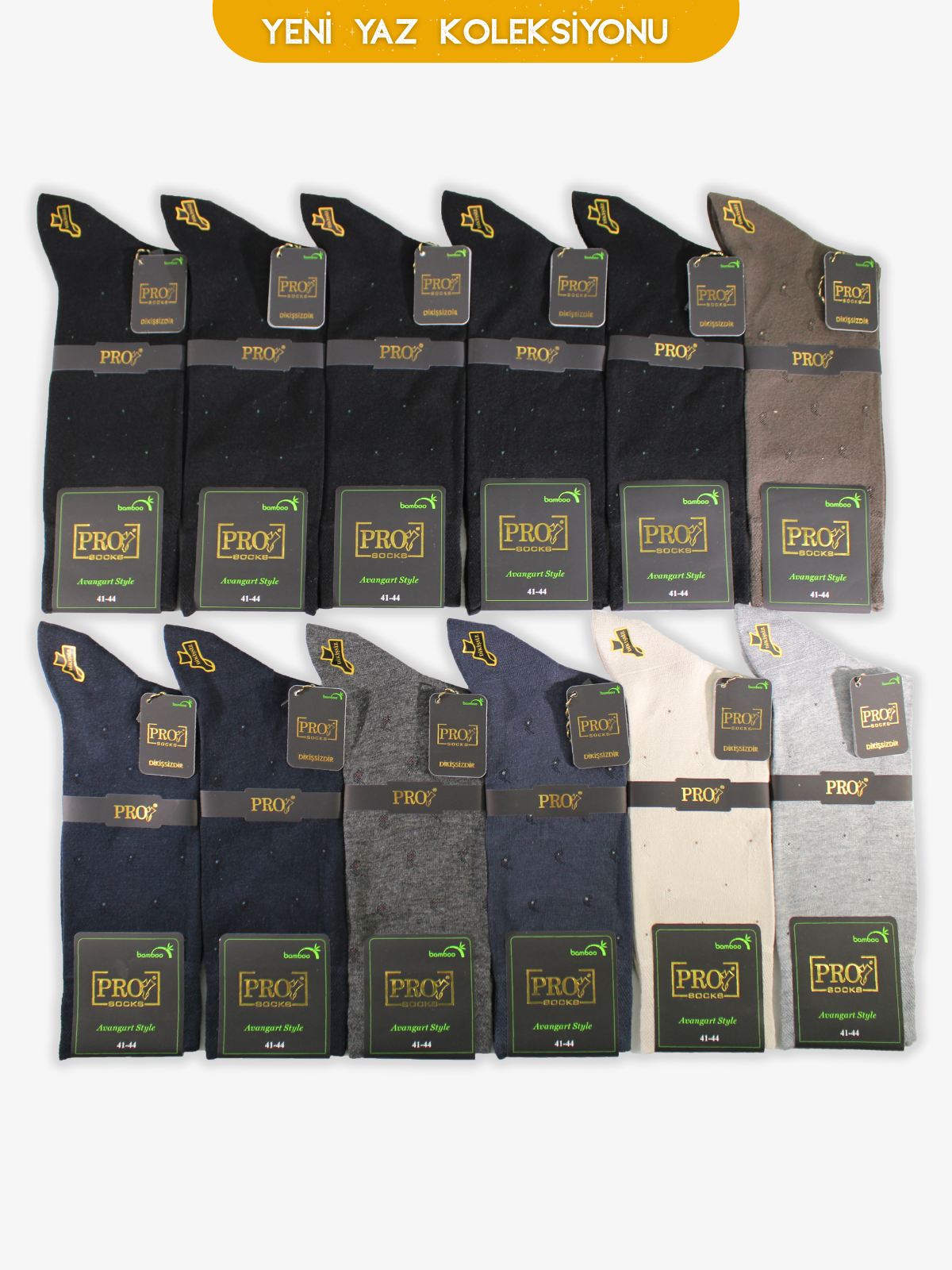 17175PRO FABRİKABasra Bamboo Yazlık Rahat Erkek  Çorabı 12li