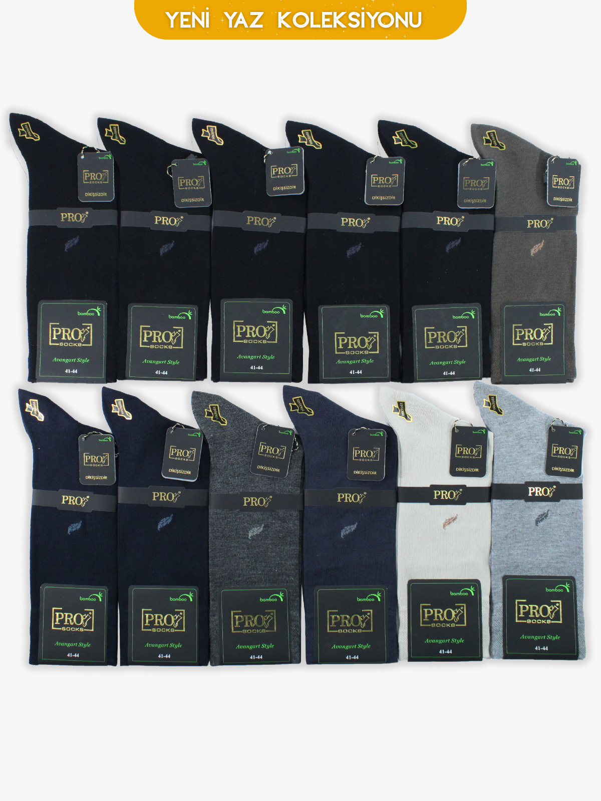 17174PRO FABRİKABosna Bamboo Yazlık Rahat Erkek  Çorabı 12li