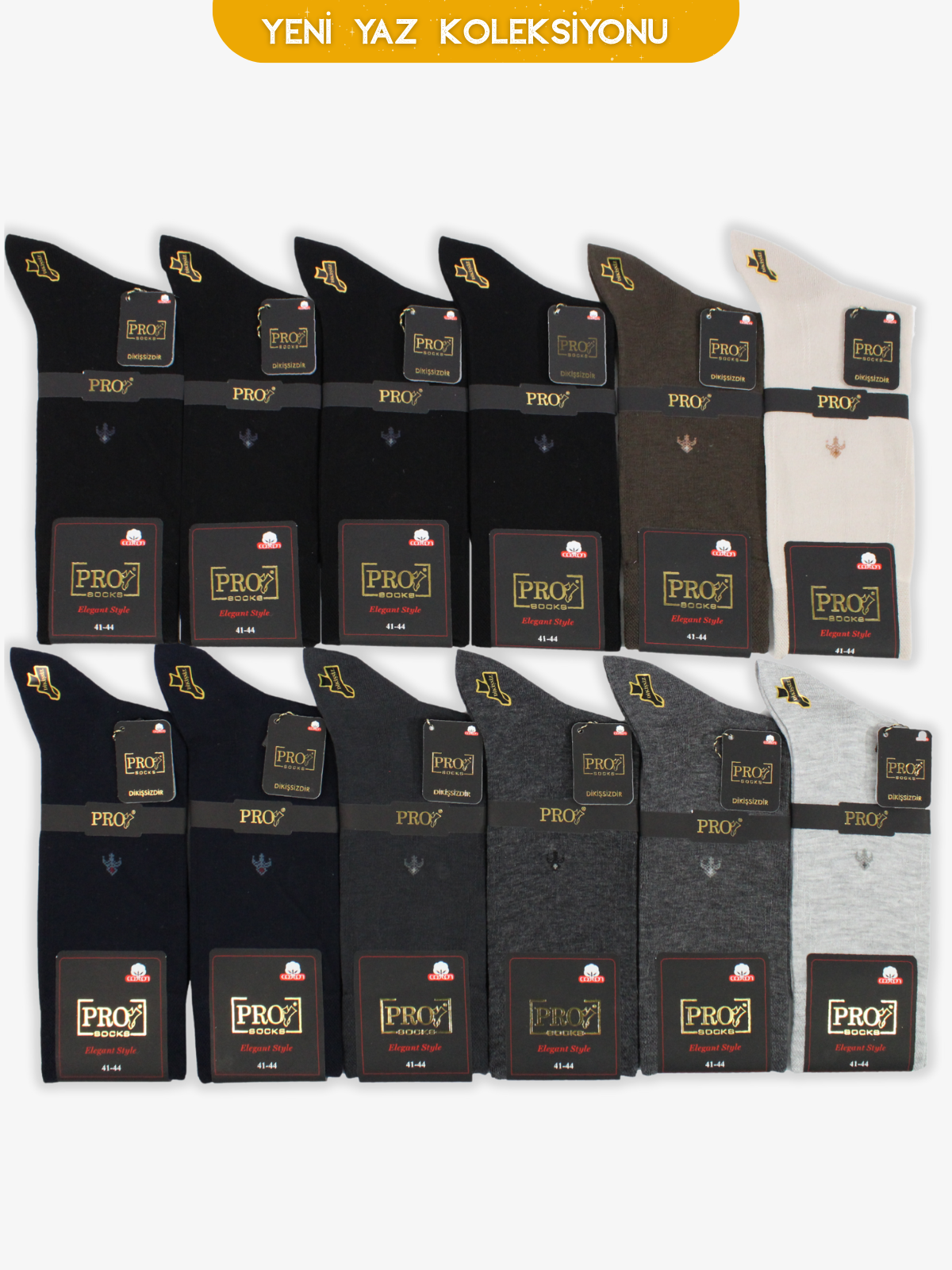 16167PRO FABRİKABüyükada Compact Pamuk Erkek Rahat Yazlık Çorap 12li