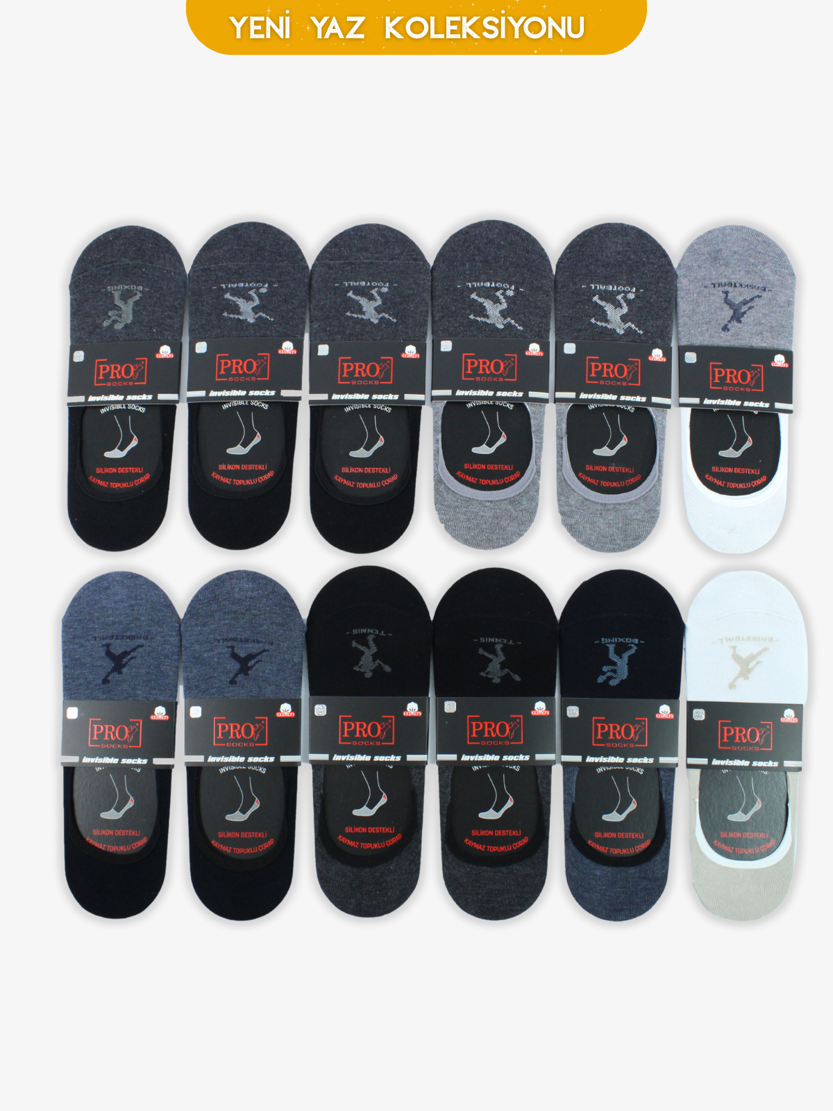 10435PRO FABRİKACandle Penye Babet Yazlık Pamuklu Rahat Erkek Çorabı 12'li