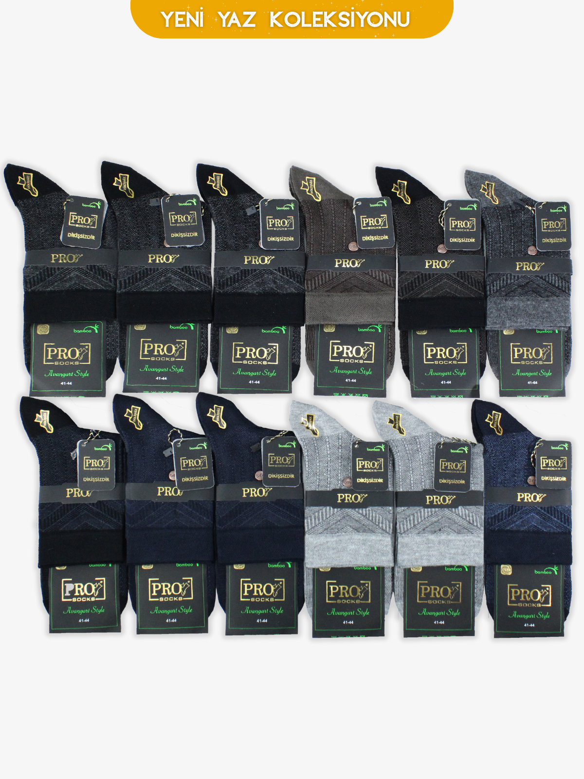 17359PRO FABRİKADobrucan Kısakonç Bamboo Yazlık Rahat Erkek  Çorabı 12li