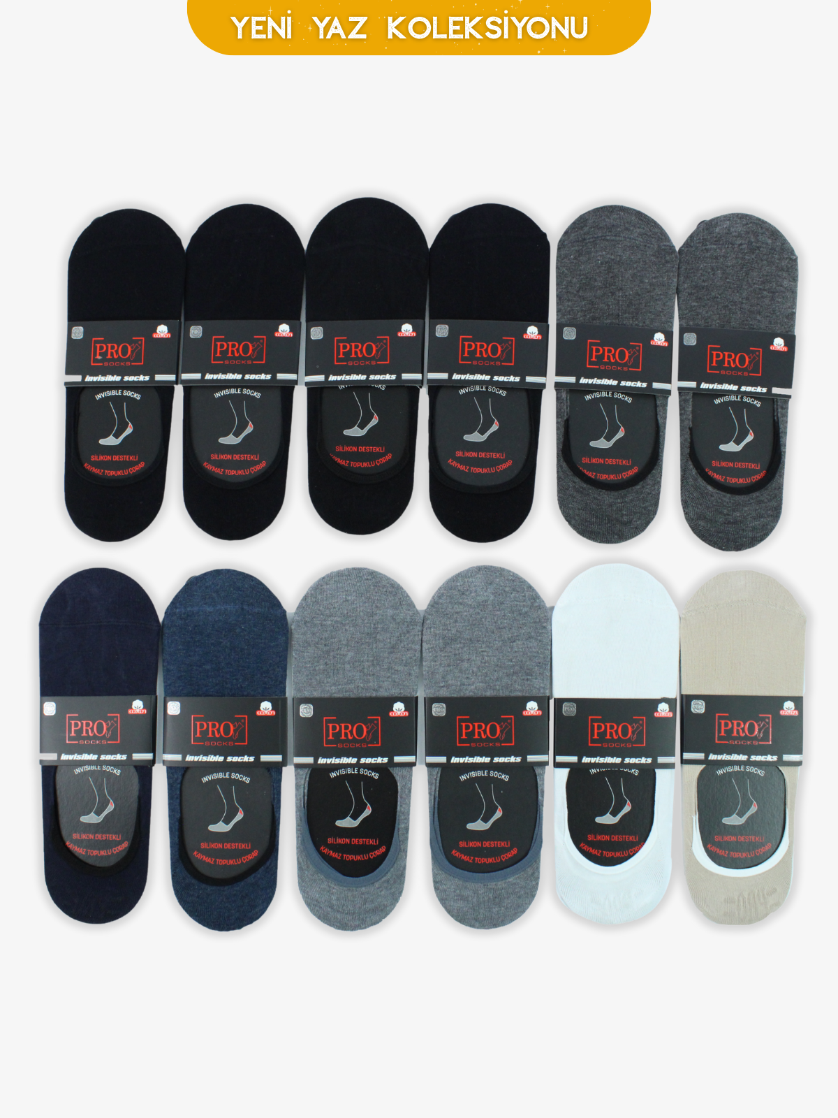 10400PRO FABRİKADüz Penye Babet Yazlık Pamuklu Rahat Erkek Çorabı 12'li