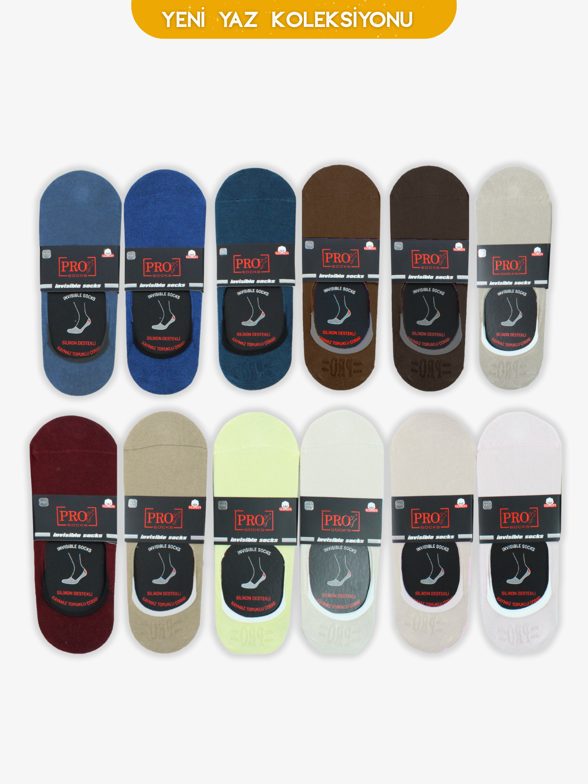 10424PRO FABRİKAErsa Penye Babet Yazlık Pamuklu Rahat Erkek Çorabı 12'li