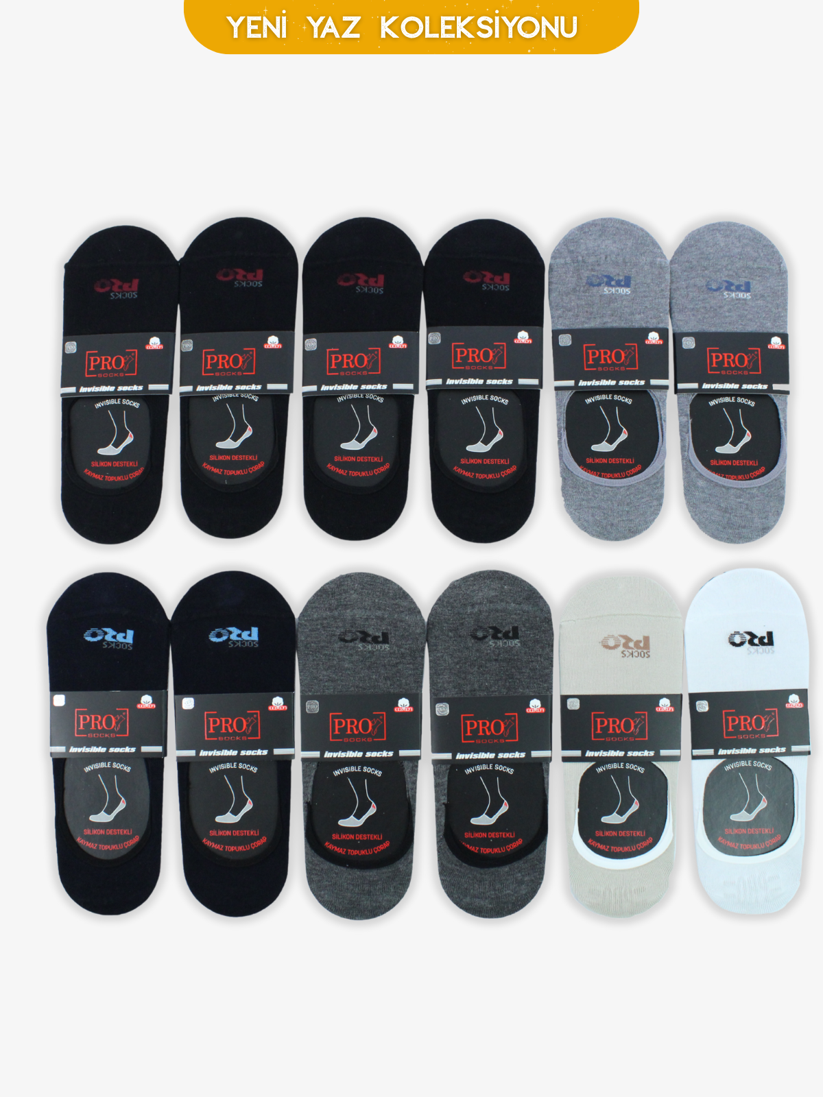 10409PRO FABRİKAGalaxy Penye Babet Yazlık Pamuklu Rahat Erkek Çorabı 12'li