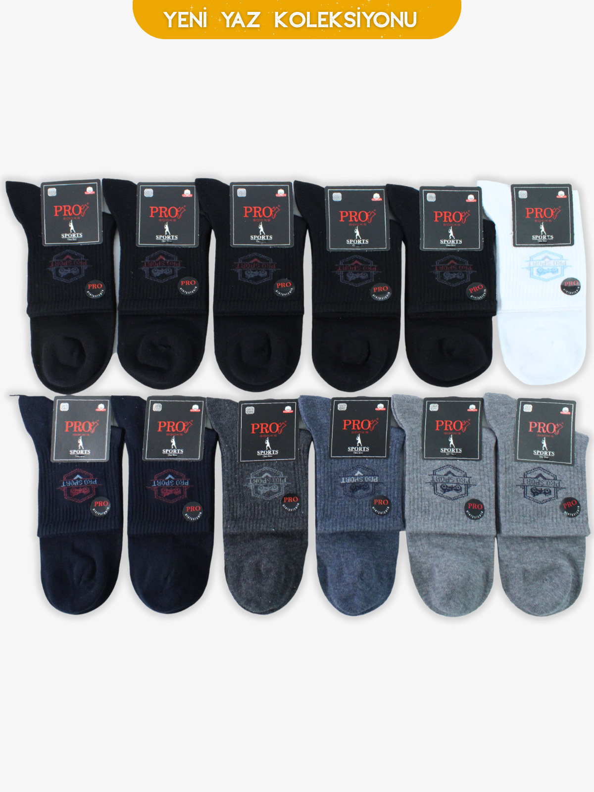10562PRO FABRİKAJudo Penye Patik Yazlık Pamuklu Rahat Erkek Çorabı 12'li