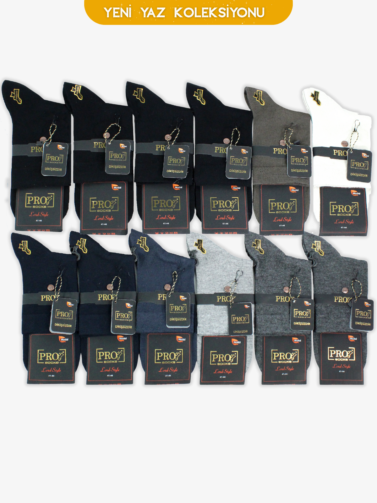 18352PRO FABRİKALadin Kısakonç Modal Yazlık Rahat Erkek Çorabı 12li