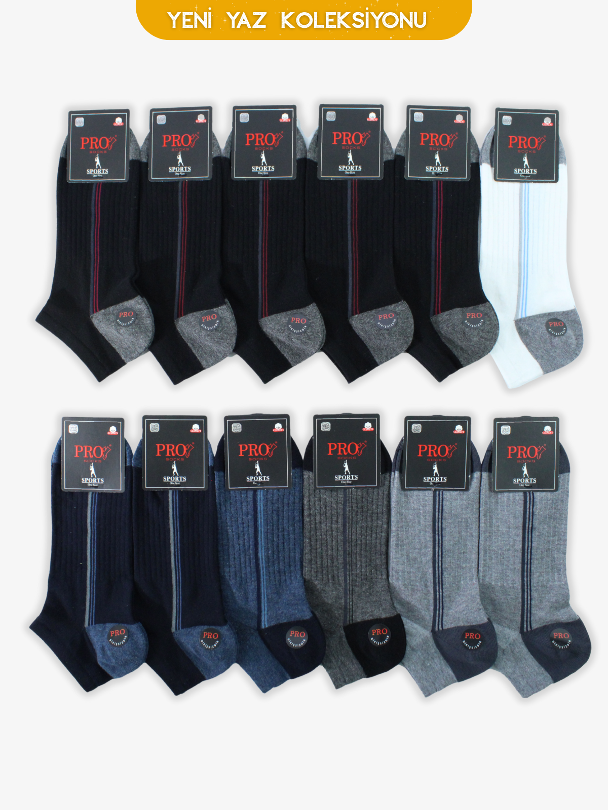 10556PRO FABRİKALimboo Penye Patik Yazlık Pamuklu Rahat Erkek Çorabı 12'li