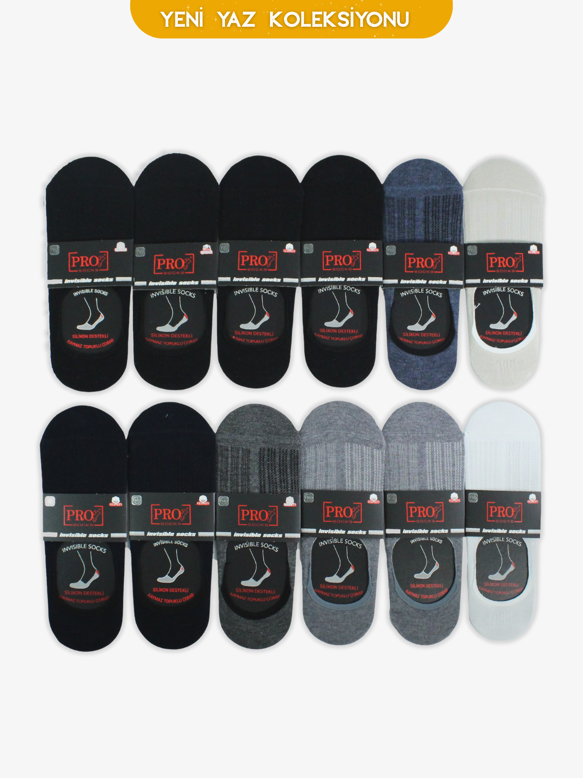 10440PRO FABRİKALucky Penye Babet Yazlık Pamuklu Rahat Erkek Çorabı 12'li