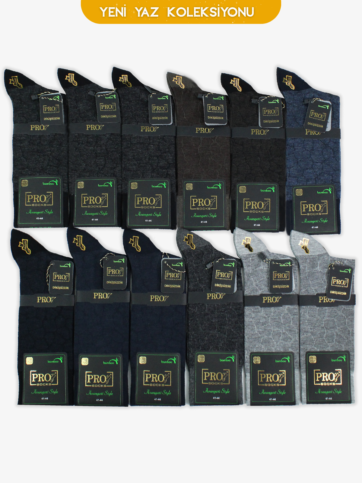 17183PRO FABRİKAManastır Bamboo Yazlık Rahat Erkek  Çorabı 12li