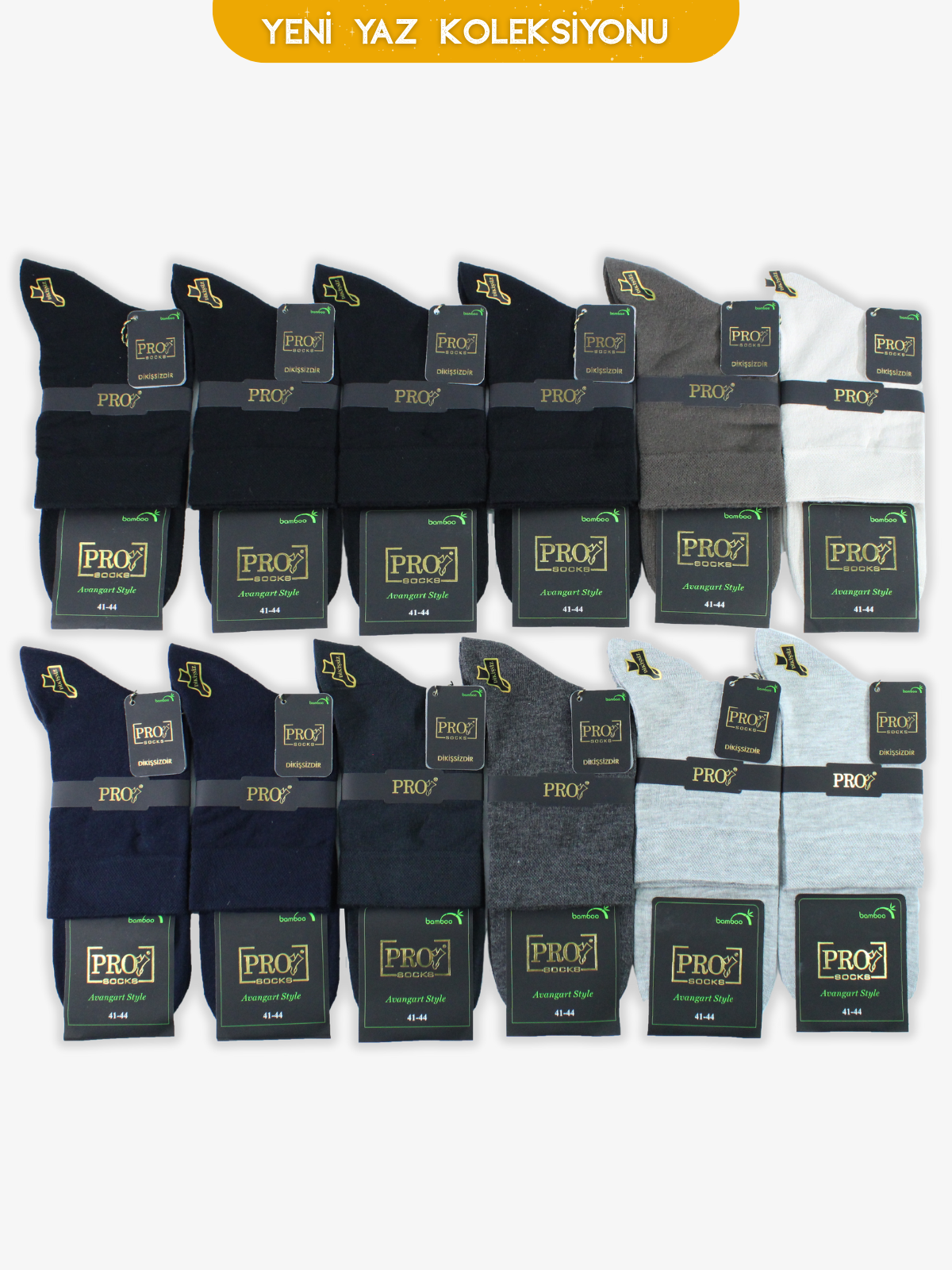 17351PRO FABRİKANogay Kısakonç Bamboo Yazlık Rahat Erkek  Çorabı 12li