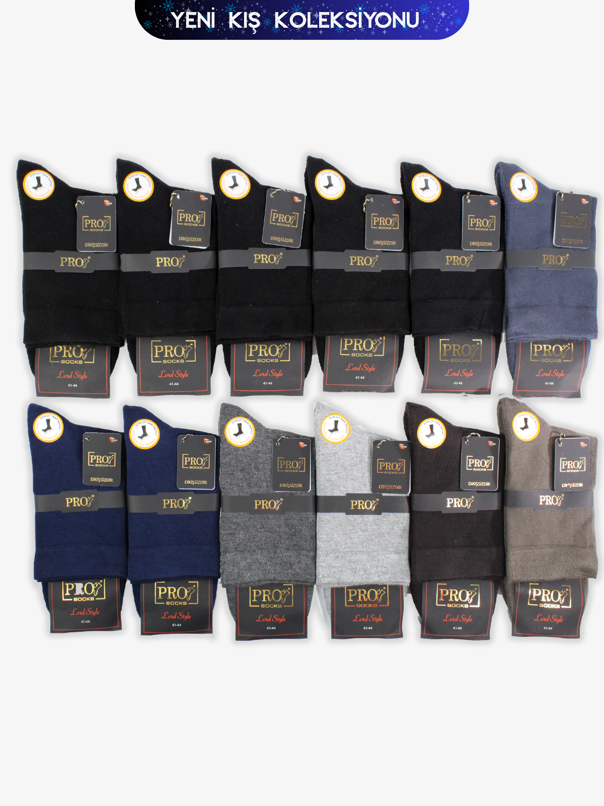 18453PRO FABRİKAPoduk Modal Kışlık Kısakonç Rahat Erkek 12'li Çorap