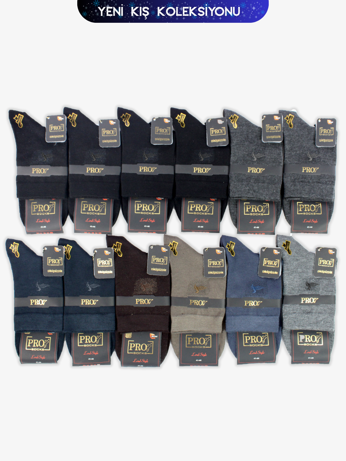 18455PRO FABRİKAŞimşir Modal Kışlık Kısakonç Rahat Erkek 12'li Çorap