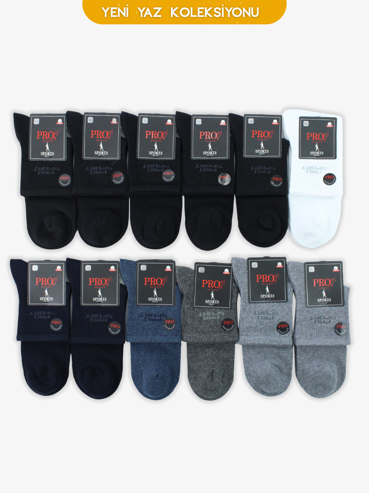 10504PRO FABRİKASport Penye Patik Yazlık Pamuklu Rahat Erkek Çorabı 12'li
