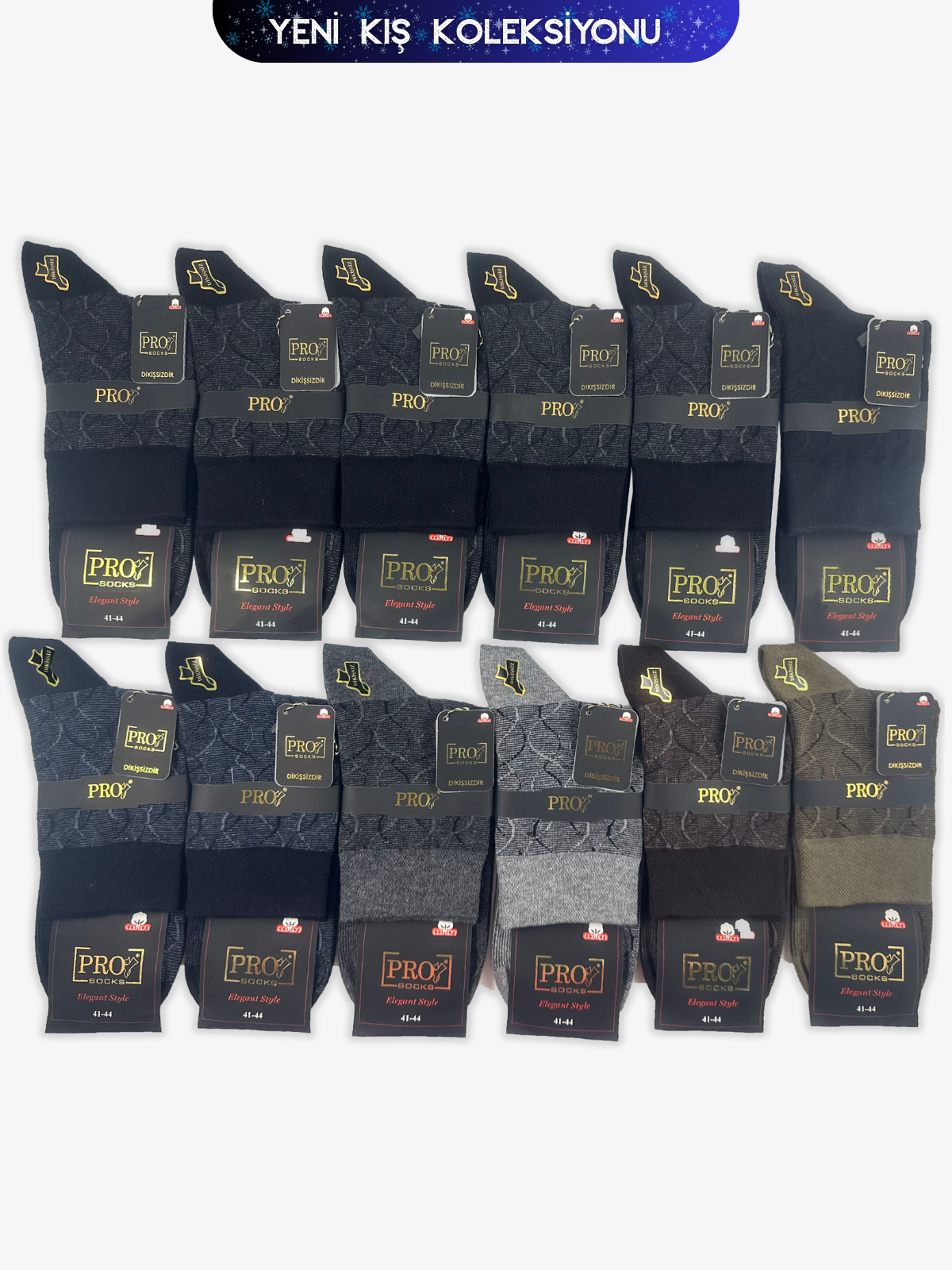 16454PRO FABRİKAZion Compact Pamuk Kışlık Kısakonç Rahat  Erkek 12'li Çorap