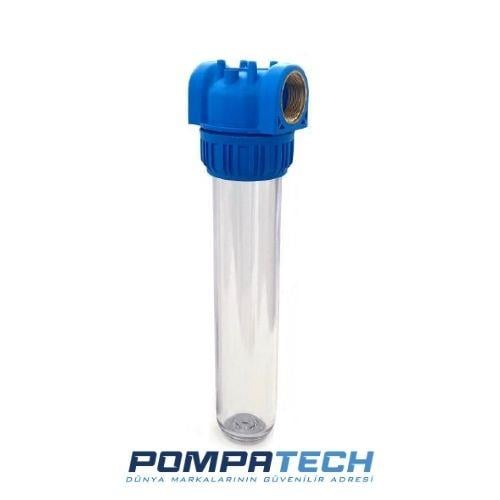 Aquafer 20'' Şeffaf Filtre Kabı
