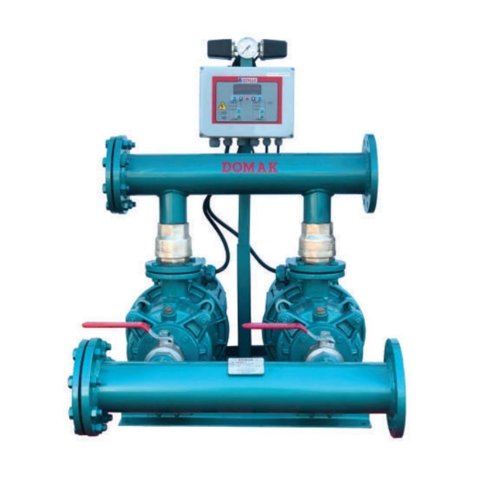 Domak KPM50B-2 Ti - 2x15 HP - 2x50 m³ - 69 mSS Çift Pompa Yatay Milli Hidrofor
