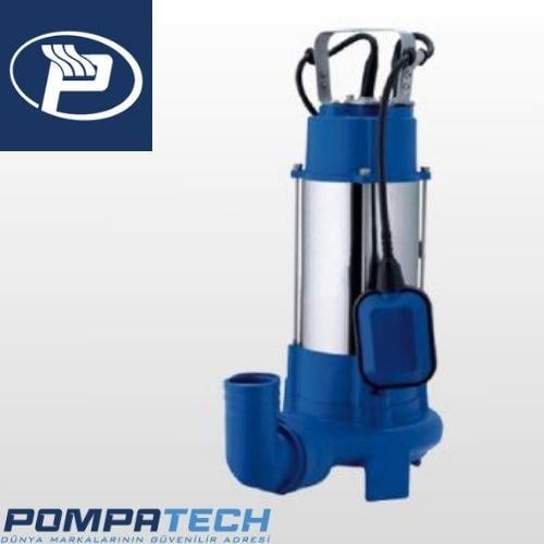 Winpo V 1100 D (F) Flatörlü Bıçaklı Foseptik Drenaj Dalgıç Pompa 10mss 21m³/h Monofaze(220V)