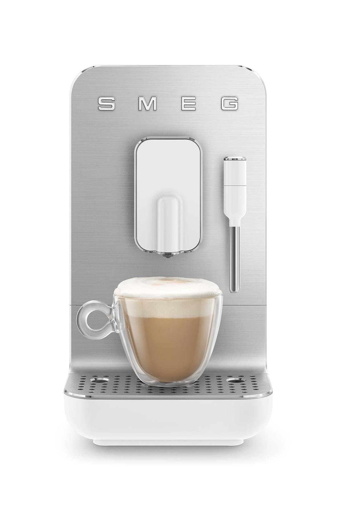 SMEG 50'S Style BCC02 Espresso Otomatik Kahve Makinesi Mat Beyaz