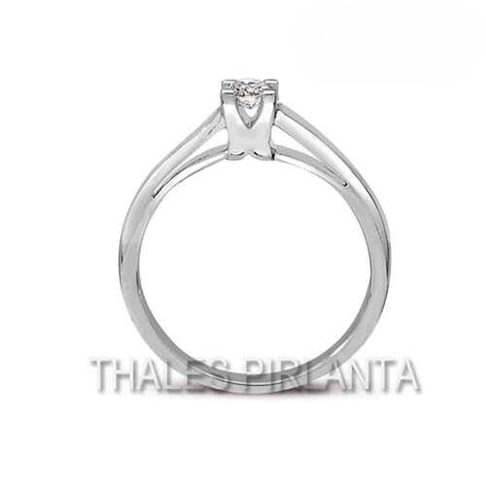 0.20 Karat F Renk Tektaş Pırlanta Yüzük