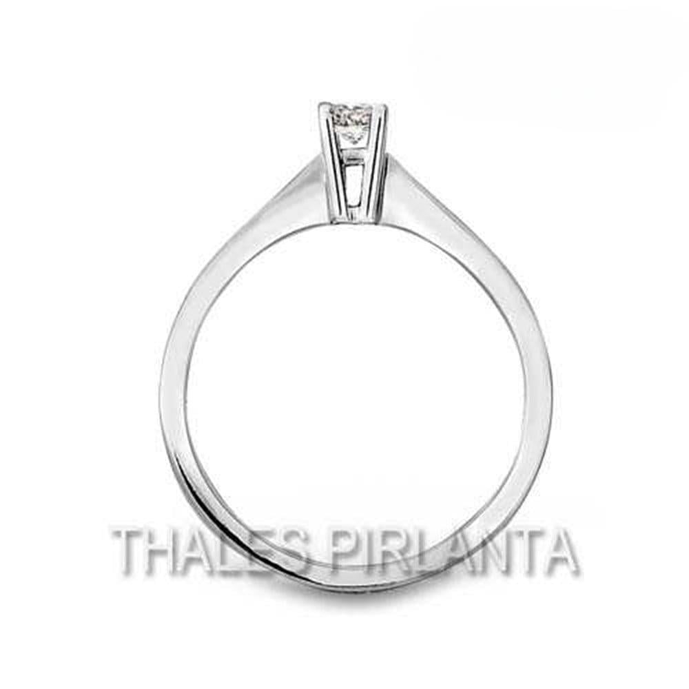 0.20 Karat D Renk Tektaş Pırlanta Yüzük Modeli