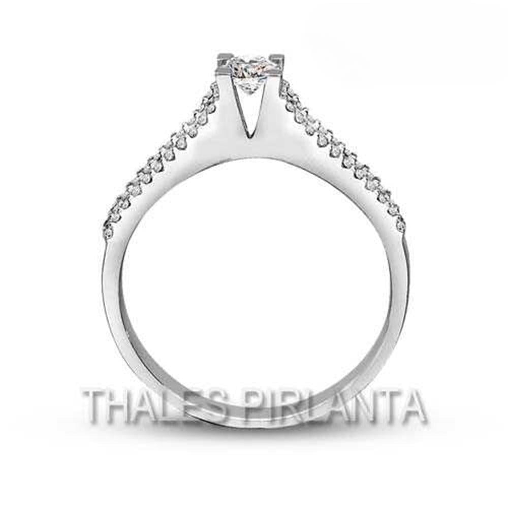 0.49 Karat F Renk HRD Tektaş Pırlanta Yüzük