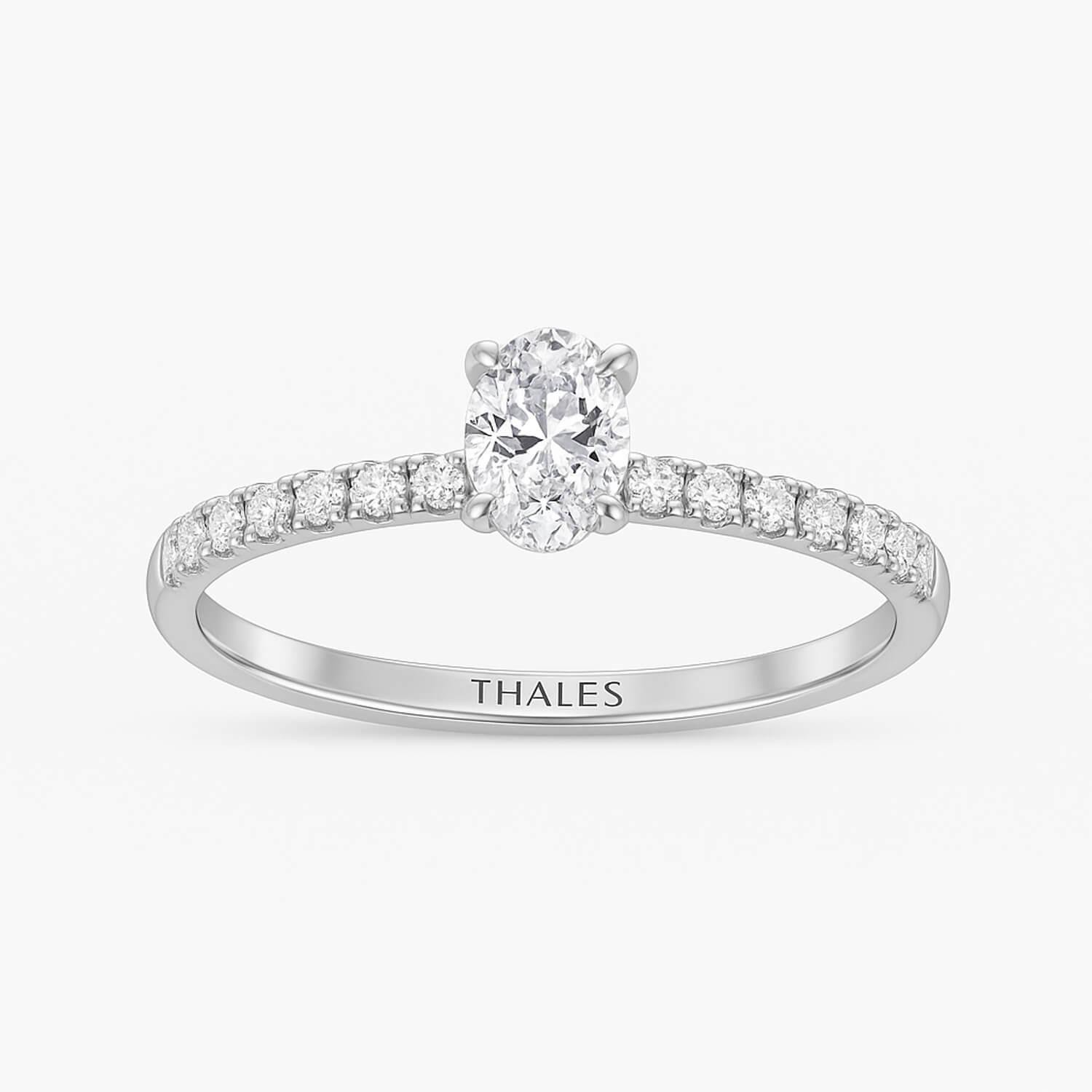 0.52 Karat GIA Sertifikalı Oval Tektaş Yüzük