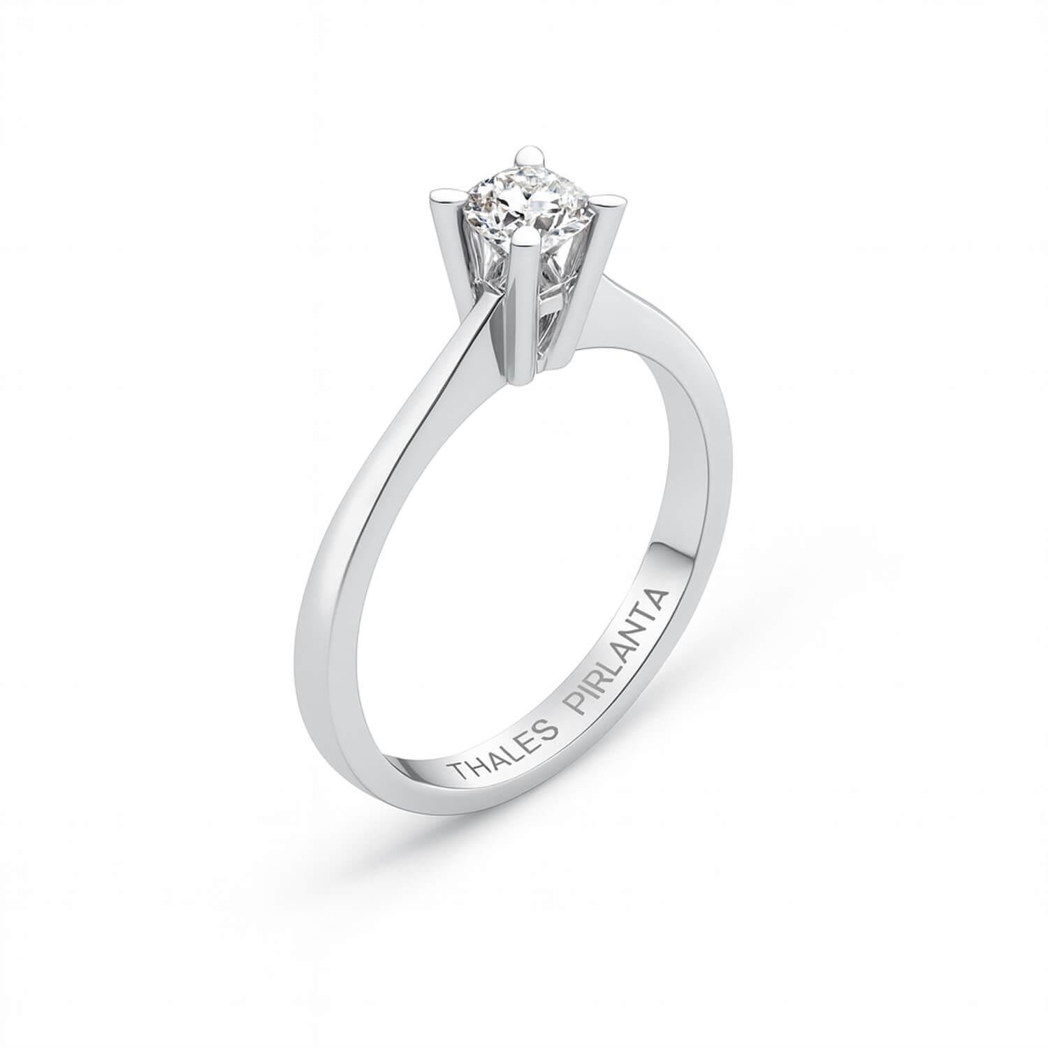 0.30 Karat E SI HRD Pırlanta Tektaş Yüzük