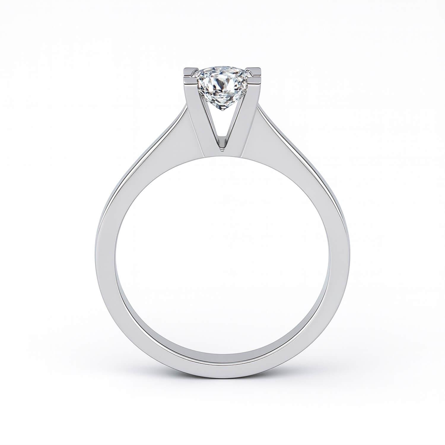 0.50 Karat D Renk HRD Tektaş Yüzük Modeli