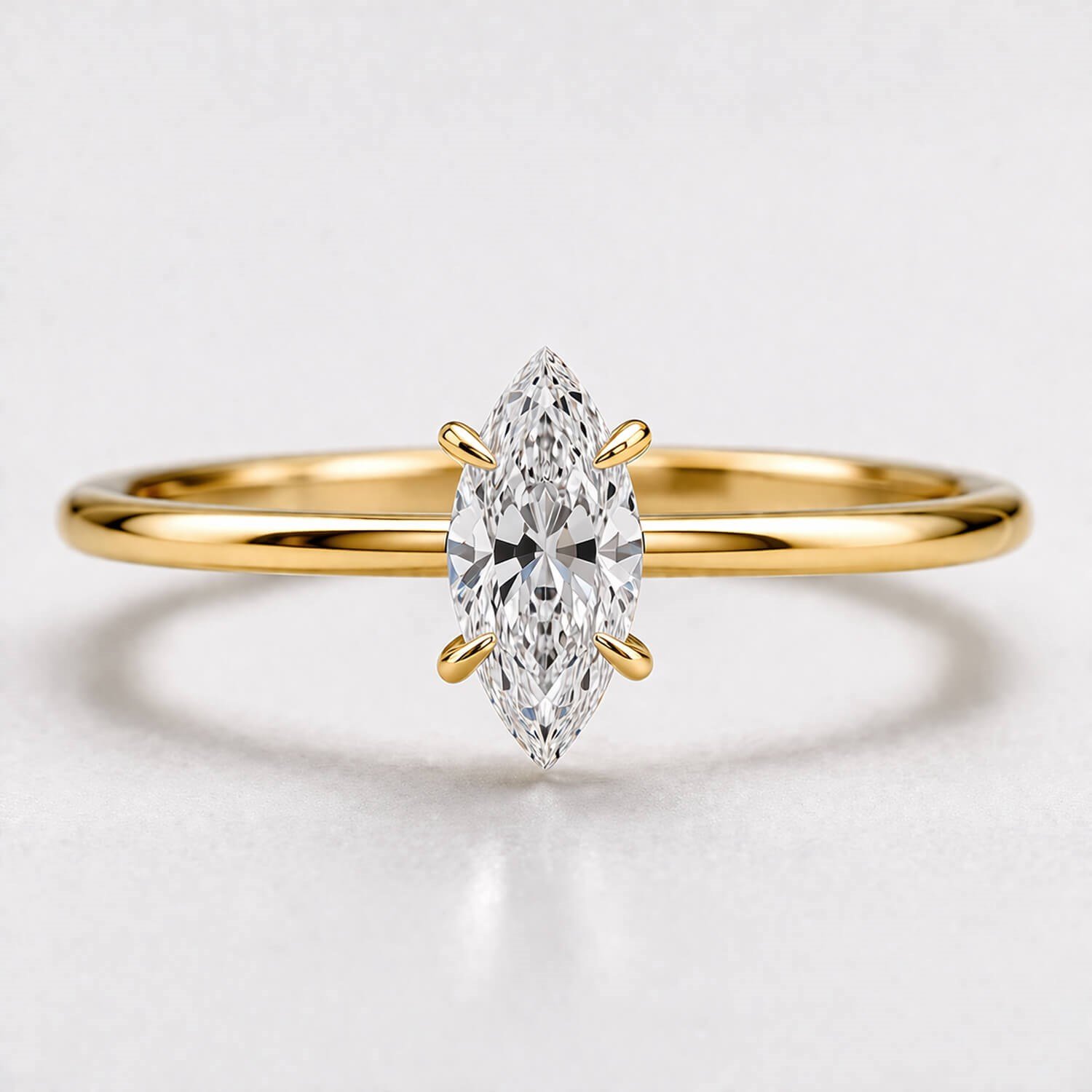 0.30 Karat F VS Markiz Tektaş Pırlanta Yüzük