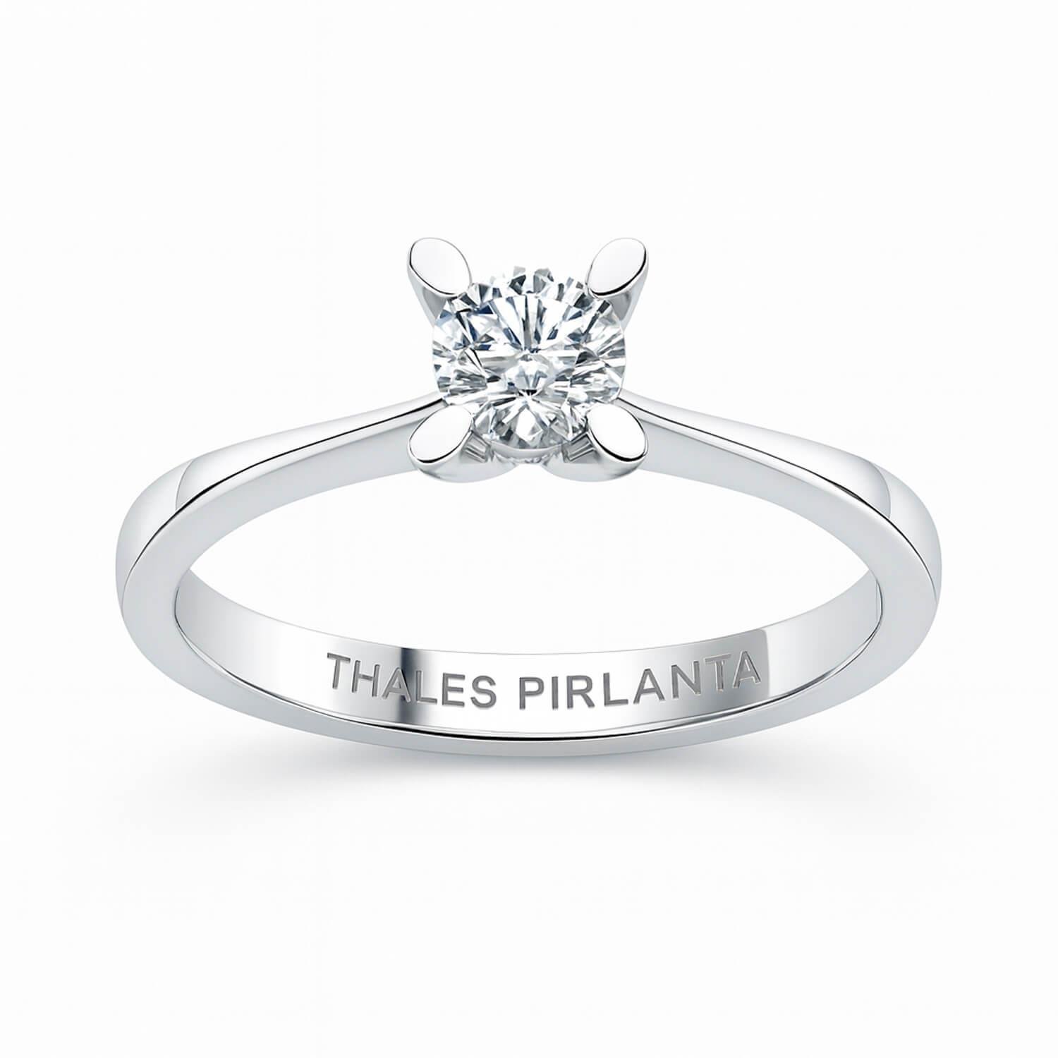 0.30 Karat E SI HRD Pırlanta Tektaş Yüzük