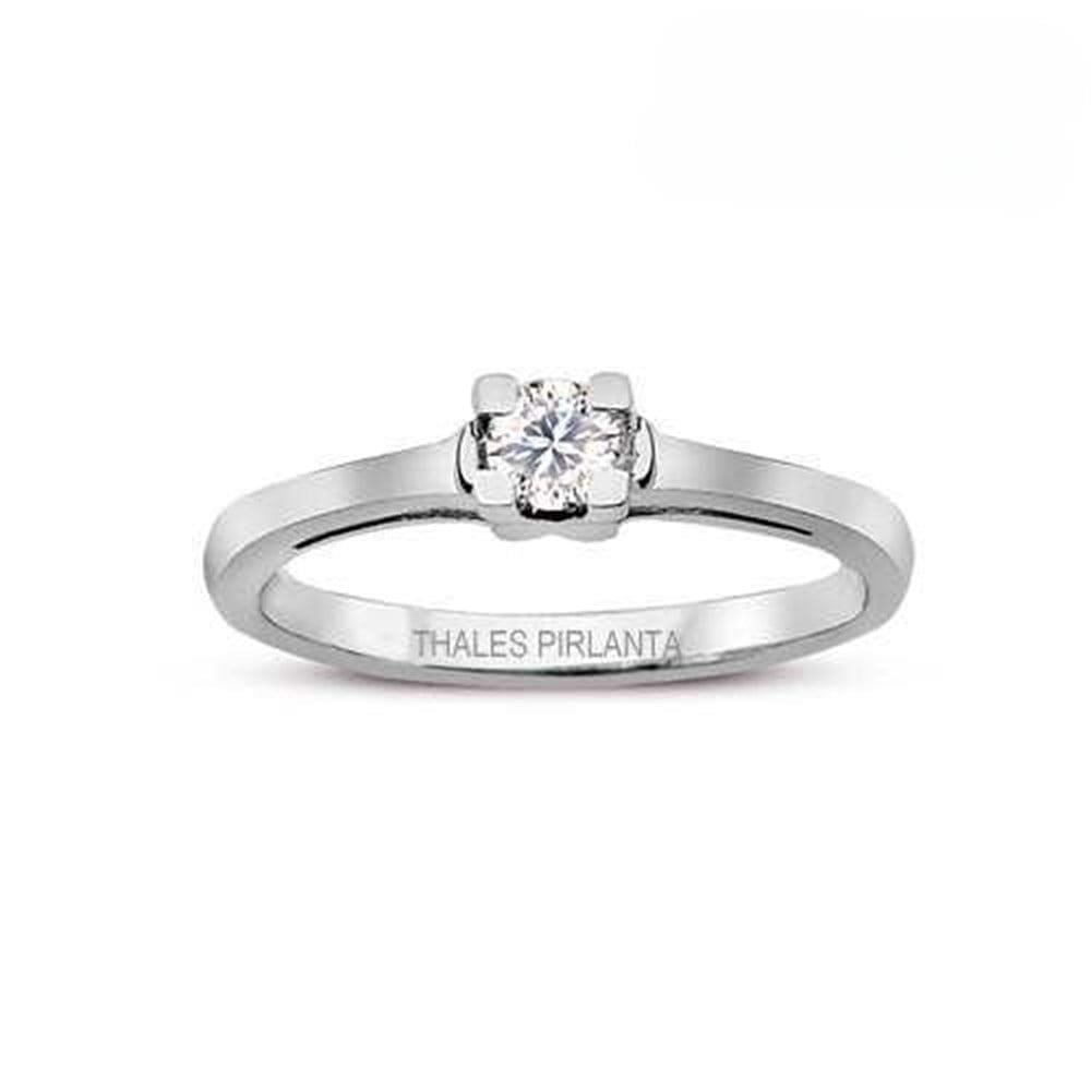 0.20 Karat F Renk Tektaş Pırlanta Yüzük