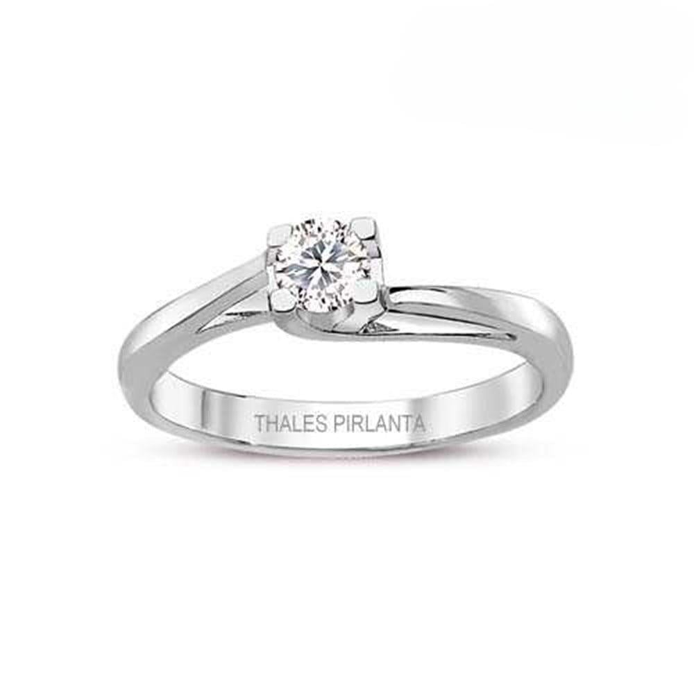 0.27 Karat D Renk Tektaş Pırlanta Yüzük