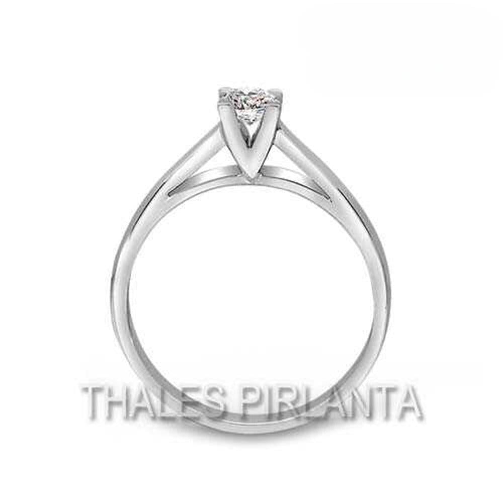 0.20 Karat F Renk Tektaş Pırlanta Yüzük