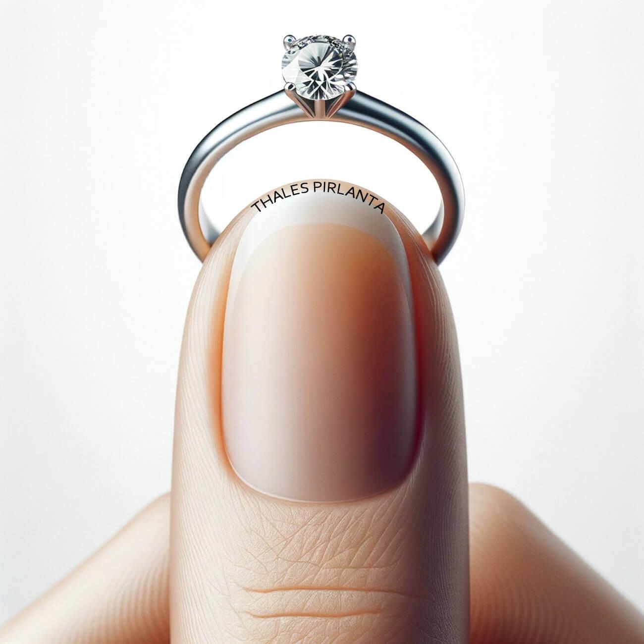 0.40 Karat D Renk Tektaş Pırlanta Yüzük