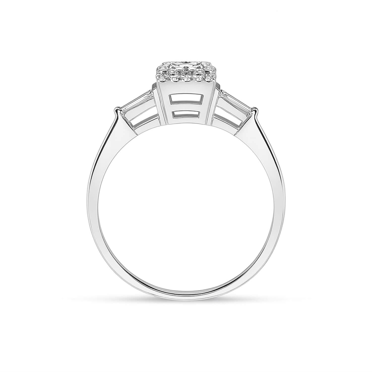 0.57 Karat F VS Prenses Kesim Pırlanta Yüzük